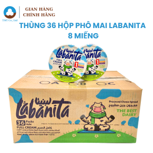 Thùng 36 hộp phô mai Labanita 8 miếng Date 19.06.2025