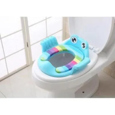 [ Free ship 99k] Miếng lót thu gọn bồn cầu có tay vịn cho bé