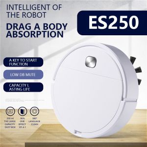 ES250 Robot Vacuum CleanerCleaning For Hard Floor and Thin CarpetStrong Suction Power SweepAutoma