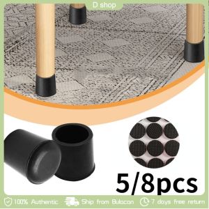 8Pcs Rubber Footings Tubular Round Furniture Chair Table Feet Protector Chair Leg Caps Tropa Hardware