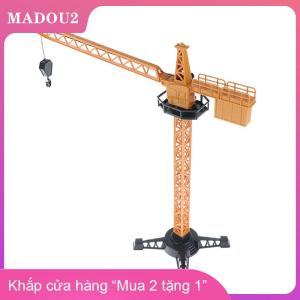 [COD] MADOU2 Cho bé trai Quà Tặng nhựa kỹ thuật Diecast cẩu tháp cổ điển xây dựng mô hình xe loader máy kéo máy xúc đồ chơi