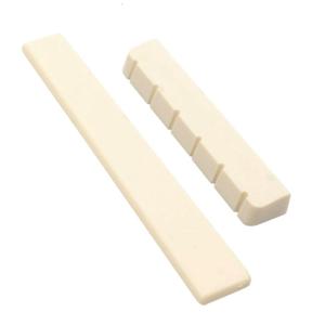 2Pcs/set Classical Guitar Bone Nuts 52mm 6 String Slotted for Classical Guitars White Guitar Parts Accessories