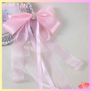 [KUNLIAN] กิ๊บติดผมรูปโบว์ขนาดใหญ่สวยหวานใหม่สำหรับเด็กผู้หญิงกิ๊บติดผมริบบิ้นยาวโลลิต้ากิ๊บติดผมหางม้าน่ารักเครื่องประดับผมแฟชั่น