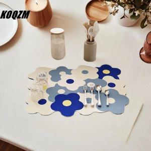 KOQZM Quick Dry Dish Drying Mat Flower Rubber Tableware Draining Pads Rug Kitchen Dinnerware Placemat Super Absorbent Coffee Drain Pad
