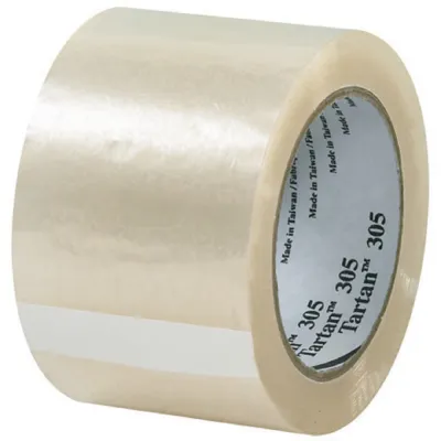3M Box Sealing Packaging Tape 305 Clear 48 mm x 90m (6 Rolls)