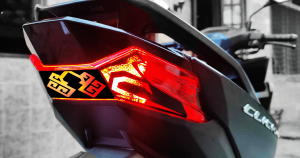 Tail Light Decal Sticker For Honda Click 160 Krakken design