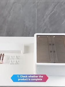 Wall-Mounted Storage Cabinet with Doors for Bathroom Toilet Waterproof Storage Box Skincare Products Organizer