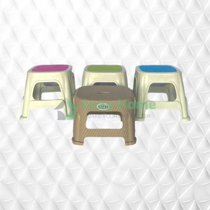 Kidde Stool Uniglobal Minimalist Household White Mini Plastic Kiddie Stool Picnic ...
