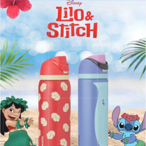Owala x Lilo&Stitch FreeSip Stainless Steel Water Bottle｜24oz/32oz Food-Grade Water Bottle Stainless Steel Vacuum Insulation With Locking Push-Button Lid 24/32oz Multiple Color