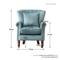 Luxury Sofa โซฟาทรงหรูหรา เก้าอี้อาร์มแชร์  โซฟา ดีไซน์หรู Luxury Sofa วัสดุหนังเงา มีหลายสีให้เลือก. 