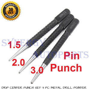 Penanda Titik Bor Drip Impact Center Punch Metal Drill Pointer 3 Pcs - 10008698