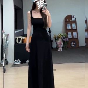 Maillard Fashion Design Temperament Solid Color Waistband Dress Womens Mid Length A-line Skirt
