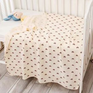 100*100cm Skin-friendly Baby Cotton Swaddle Blanket for Baby Soft Breathable Anti-overheating Infant Muslin Blanket 