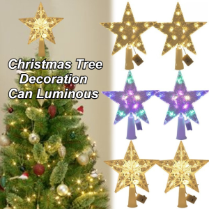 Christmas Tree LED Shining Star Night Lamp Classic Five-pointed Stars Light Xmas Party Decoration