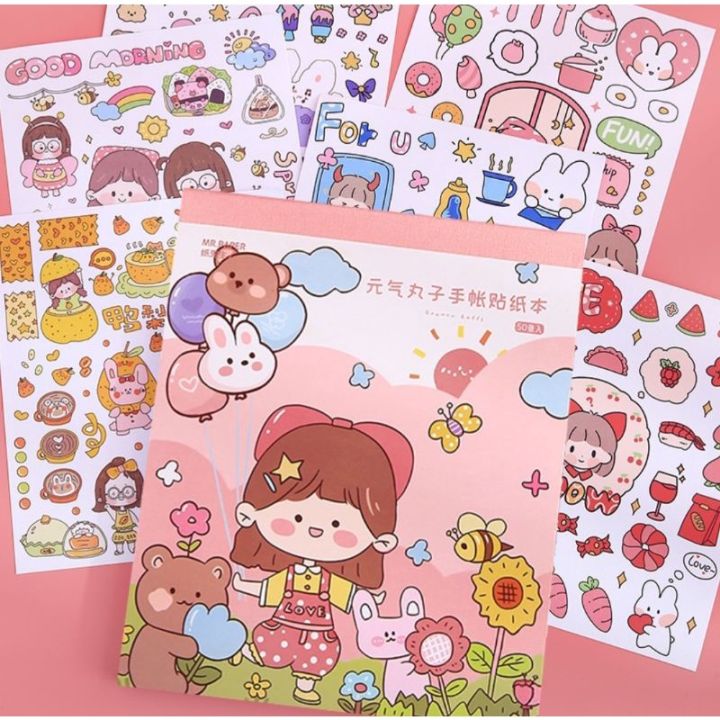 Sổ sticker size 10.5cm, 24 trang, có clip shop tự quay, mã GB21027