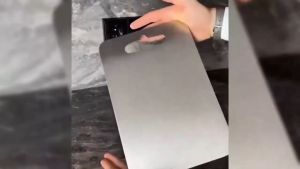 Cutting Boards Stainless Steel BPA-Free Non-Slip Kitchen Board w/Juice Groove Rustproof Space Saving
