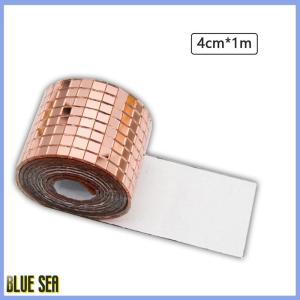 bluesea Miếng dán gương thủy tinh tự làm hình cầu Disco miếng dán tường trang trí tường nhà tự dính