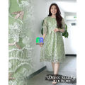 Dress Remaja Modern Tile Bordir Twoton Terbaru Pesta Kondangan Natal Sisuka Model Korea Jumbo. 