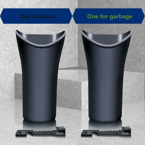 (Hàng Có Sẵn) Thùng Đựng Ô Xe Hơi Đa Năng Thùng Đựng Đồ Bằng Nhựa Màu Đen Có Móc Để Đựng Chai Lọ Thùng Rác Xe Hơi