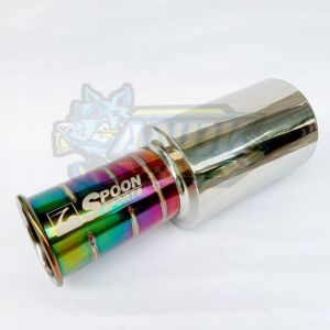 KNALPOT MOBIL RACING BABY SPOON RAINBOW UNIVERSAL MOBIL