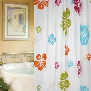 Bathroom Waterproof Shower Curtain Cartoon Pattern 1.8*1.8m With 12 Hooks