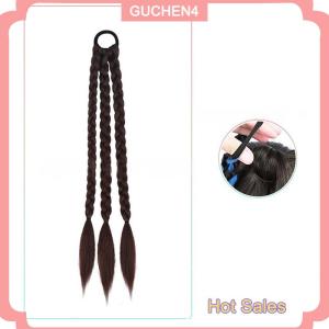 GUCHEN4🎀 1 mảnh Y2K màu bện chiên bột Xoắn bện tổng hợp tóc giả bện nữ đuôi ngựa ngọt ngào mát mẻ cay cô gái đấm bốc bện