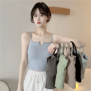 Teenager Girls Students Padded Singlet Top With Build In Bra