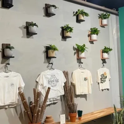 Rak Dinding Kayu Pine/Hiasan dinding pasu bunga/gantungan rak bunga/hias pasu bunga ringkas