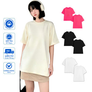 Áo Thun Trơn 5 màu form rộng tay lỡ chất vải cotton 100% mềm mại 260Gsm Local brand AZILA