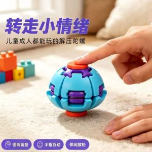 【SG Stock】Fidget Spinner Puzzle Ball Press Rotation Stress Relief Fidget Toy
