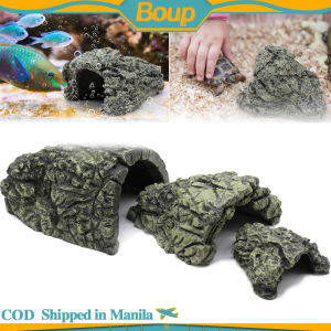 Natural Reptile Hiding Cave Lizard Snake Turtle Hide Rest Cave Reptiles House Basking Hide Habitat Aquarium Hideout Landscaping Terrarium Decor