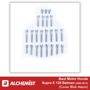 COD Baut Block Mesin Supra X 125 Batman 1Set / Baud Bak Mesin Kanan Kiri Supra X 125 Batman / Baut Baud Honda Supra X 125