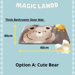Permaidani Lantai Bilik Mandi Dapur | Semicircle Floor Mat Carpet for Bathroom Kitchen | 半圆浴室地毯浴室厕所门口防滑垫