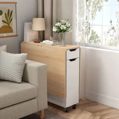 winged expandable table space-saver center table space-saver console table smart dining table multi-purpose solid wood table smart furniture expandable computer table for condo living and small spaces