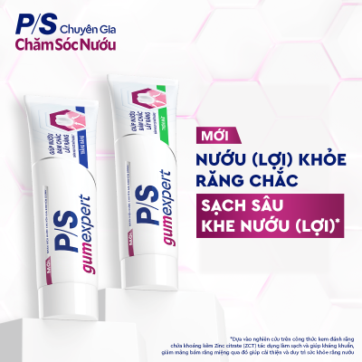 Kem đánh răng P/S Chuyên gia Chăm sóc nướu 100g hỗ trợ giúp nướu khỏe răng chắc, cải thiện sức khỏe nướu
