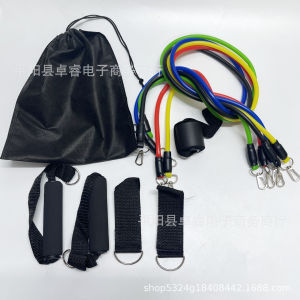 Penghantaran dari China [2025] Pelbagai fungsi Bekalan Terus Kilang 11 Set Jalur Rintangan Peralatan Rintangan Jalur Rintangan Jalur Elastik Set Kecergasan Jalur Latihan 3.8