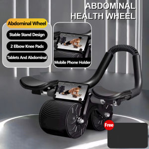 Beginner-Rebound Abdominal Wheel Roller Workout Abs Exerciser Fitness Equipments Trainer Elbow Support Abdominal Wheel