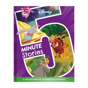 Disney Classics 5 Minute Stories Story Book Collection Hardcover with 12 Stories for Kids 192 Pages