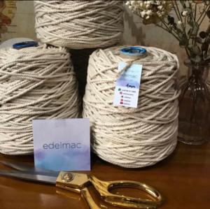 Tali Katun Macrame Natural edelmac 3mm | 4mm twist