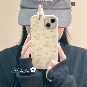 Mrhaha ốp da cho vivo y95 y1s y17 y19 y20 y50 y51 y15a y21 y02s y35 y28 y29e v0 v25 v29e 4g 5g hoạt hình dễ thương 3d mèo đầy màu sắc đơn giản phong cách cổ điển da trường hợp chống sốc ốp điện thoại TPU bảo vệ mềm