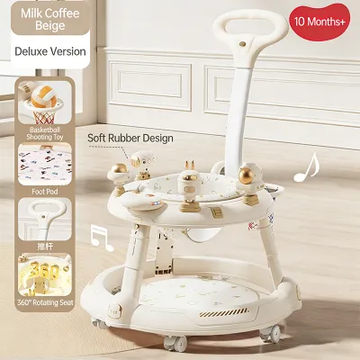 Baby walker Advanced Adjustable Heights walker Foldable with music Baby Learning Walker Pejalan kaki bayi学步车