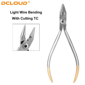 คีมทันตกรรมคุณภาพสูงคีมอุปกรณ์จัดฟันคีมเครื่องตัดปลายคีมหลังคีมหลังคีมอุปกรณ์เสริมสำหรับตกปลาแชสซียึดโครงหน้า + หลังเครื่องมือทันตกรรมหน้ากาก DIY