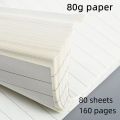 A5/A6/B5 Transparent PP binder line grid spiral notebook double spring college school office notepad. 