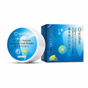 【Upgrade-20×Whitening】 Scoban Teeth Whitening Powder + Toothpaste Vitamin C Hyaluronic Acid Dual-Effect Whitening Toothpaste 200g- Scoban Freshens Breath  Fights Bad Breath Oral Care for Family VC