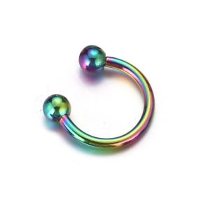 KECTTIO Tragus Septum Ball 1 Pcs Circular Stainless Steel Stud Earrings Body Piercing Jewelry Lip Rings Nose Rings