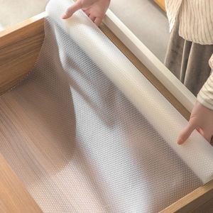 Kitchen waterproof and oil resistant stickers drawer pads paper shoe cabinets thickened moisture-resistant and moldy plastic pads for daily use at home with wavy spots