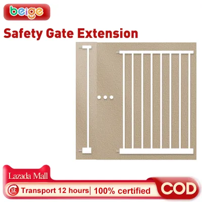 Beige Baby Safety Gate Fence Barrier Accessories for Baby Child Dog Pet Stairs Sturdy Adjustable Indoor Dog Gate Baby Door