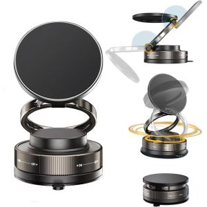Vacuum Magnetic Phone Bracket Multi-angle Adjustment Strong 1Pc Stand Magnet Suction Design Foldable Car Holder Navigation Stand H260929