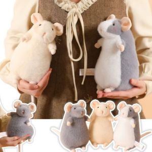 15/21CM Rat Plush Toys Stuffed Animal Bag Charn Stuffed Mouse Doll Cartoon Keychain Mouse Pendant Funny Gifts