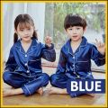 [FULL SET] Kids Silk Pyjamas Baju Tidur Satin Budak Kids Pajamas Satin Kids Pyjamas Baju Tidur Budak Baju Pajamas. 